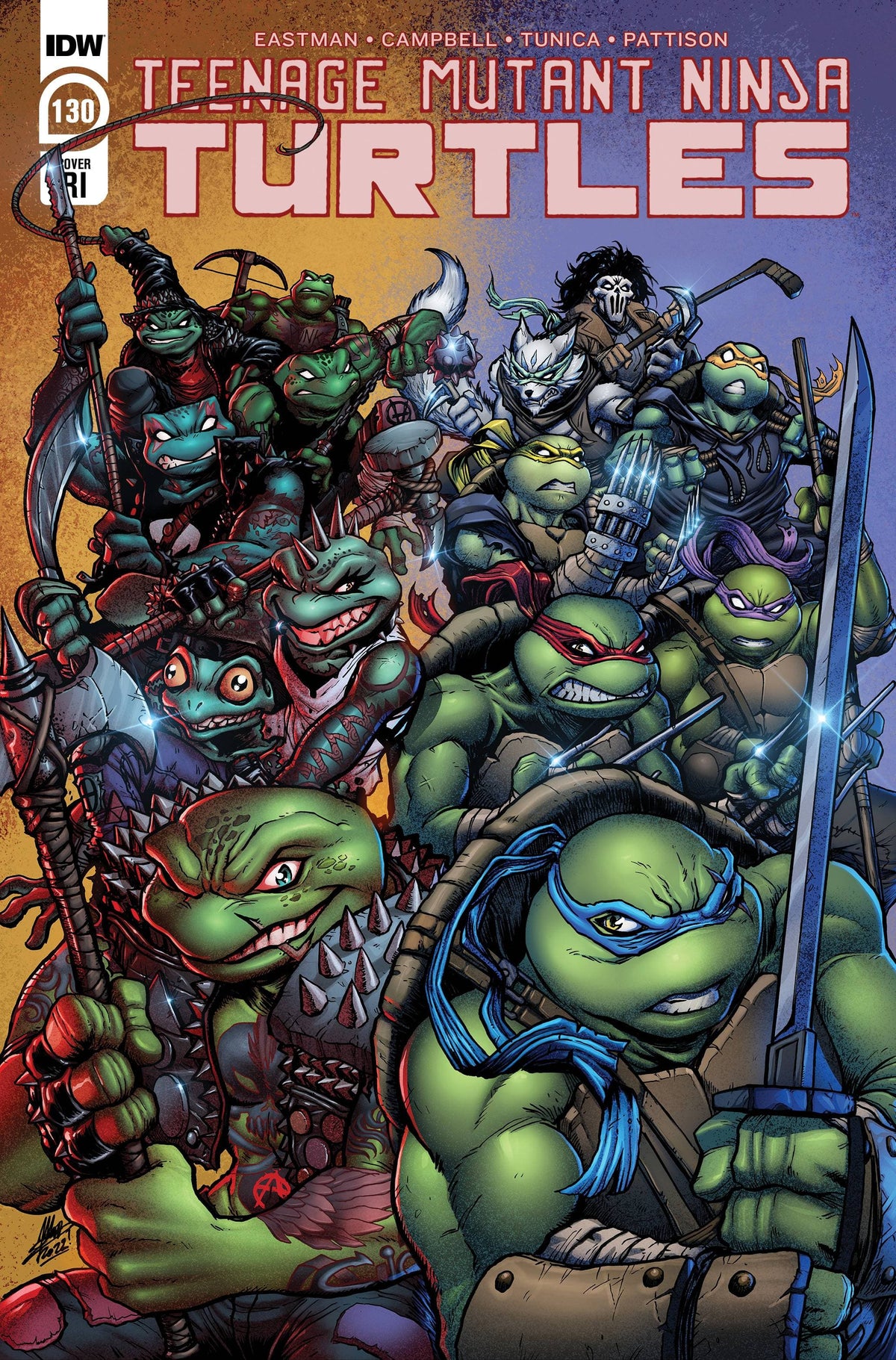 Idw Publishing Comic Books > Incentives TMNT ONGOING #130 CVR C 1:10 INCV FRANKS 82771400271313031 APR221589