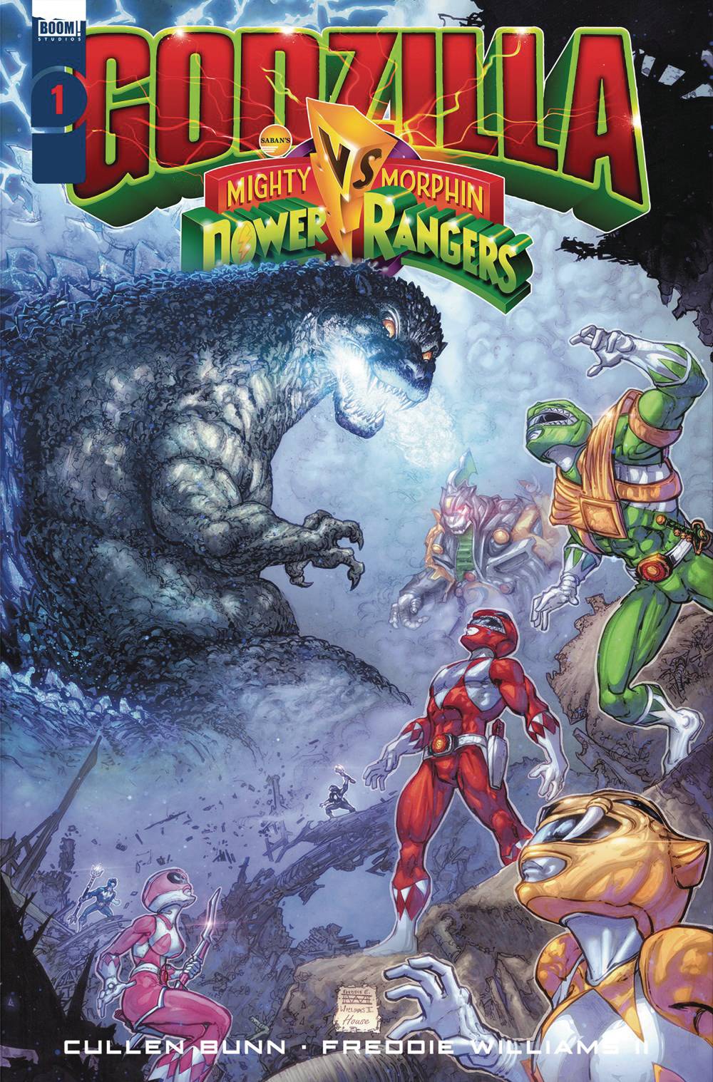 IDW-PRH Graphic Novel Godzilla Vs Mmpr TP 9781684059379 JUL221617