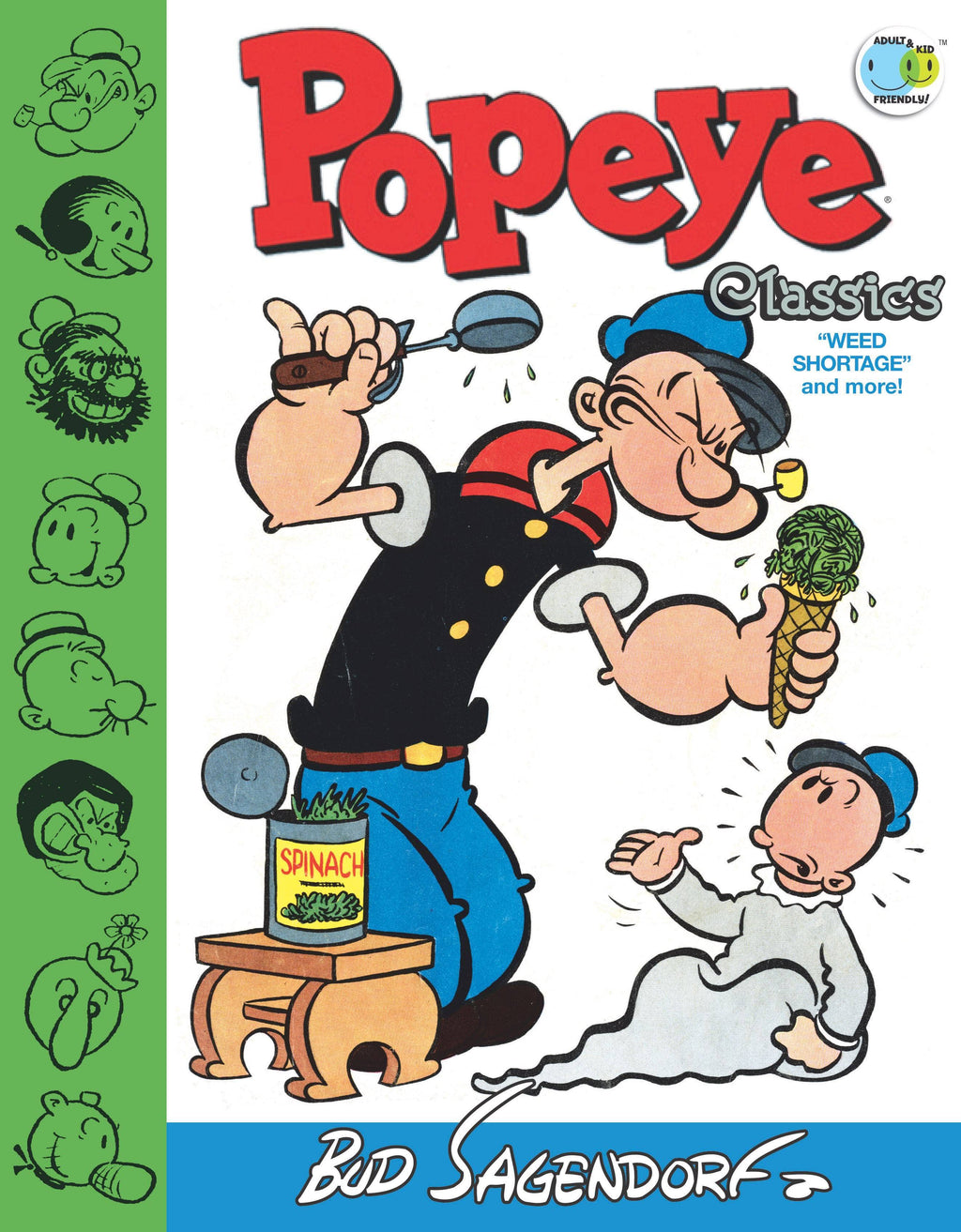 Speed Lines and other cartoon action effects -- by Popeye's Bud Sagendorf