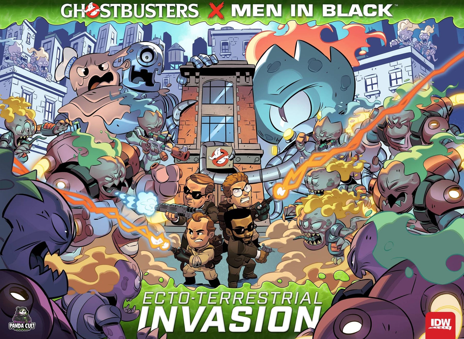 Idw Publishing Board Games > Large Box Games GHOSTBUSTER MEN IN BLACK ECTO-TERRESTRIAL INVASION 827714018318 IDW 01831