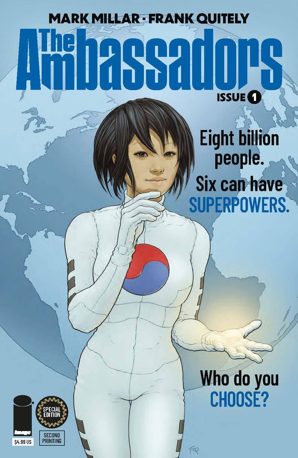 Image Comics Comic Books AMBASSADORS #1 (OF 6) 2ND PTG SPECIAL EDITION 70985303716300112 FEB238920