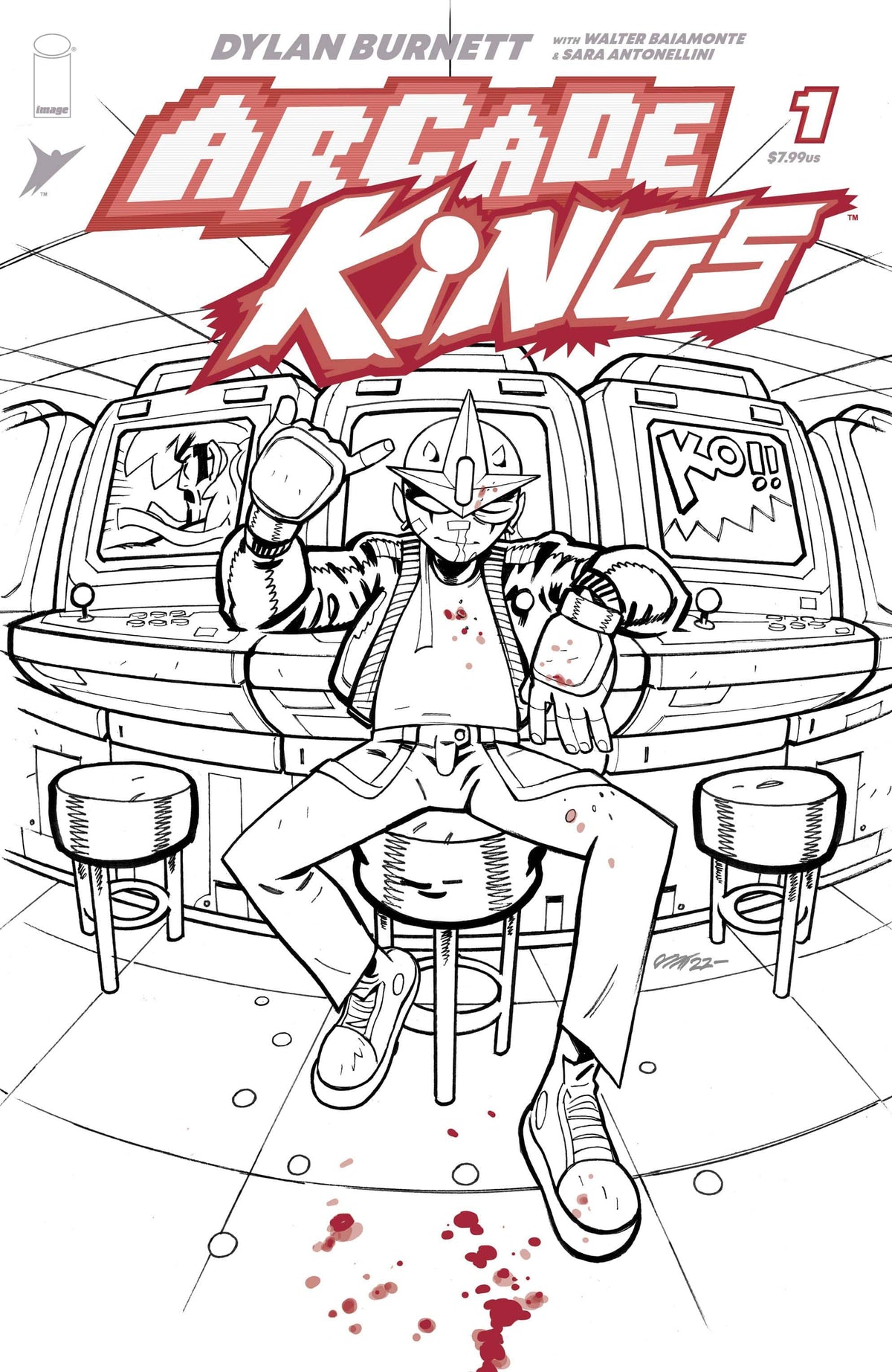 Image Comics Comic Books > Incentives ARCADE KINGS #1 (OF 5) CVR D 1:25 INCV BURNETT 70985303737800141 MAR230012