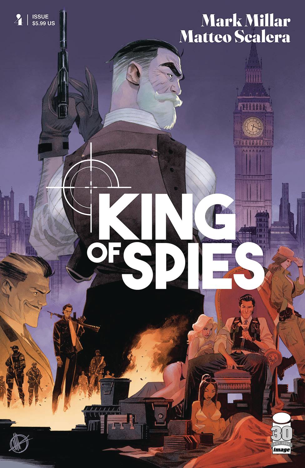 Image Comics Comic Books KING OF SPIES #4 (OF 4) CVR A SCALERA (MR) 70985303271700411 JAN220270