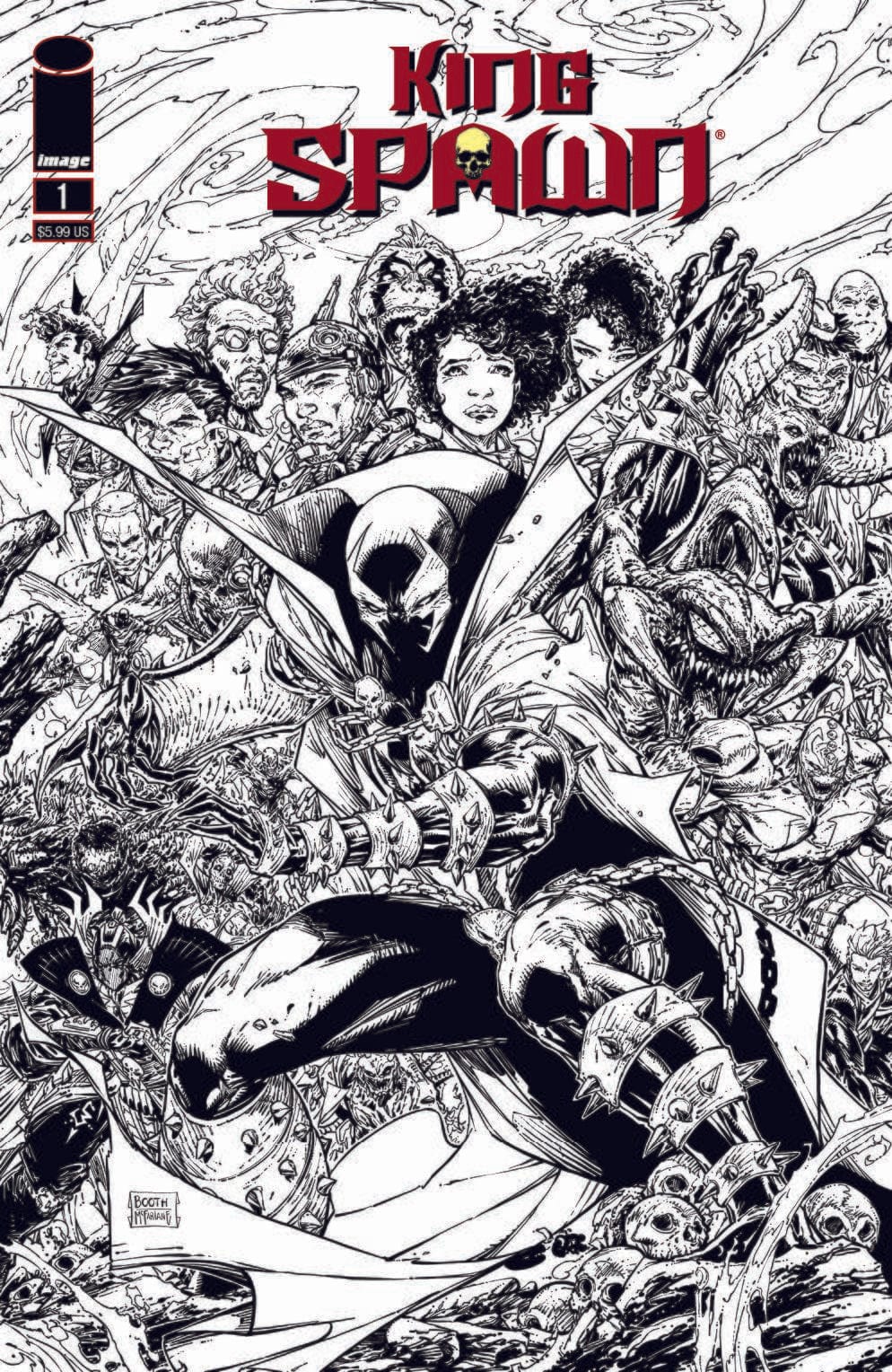 Image Comics Comic Books KING SPAWN #1 2ND PTG 70985303170300112 AUG218313