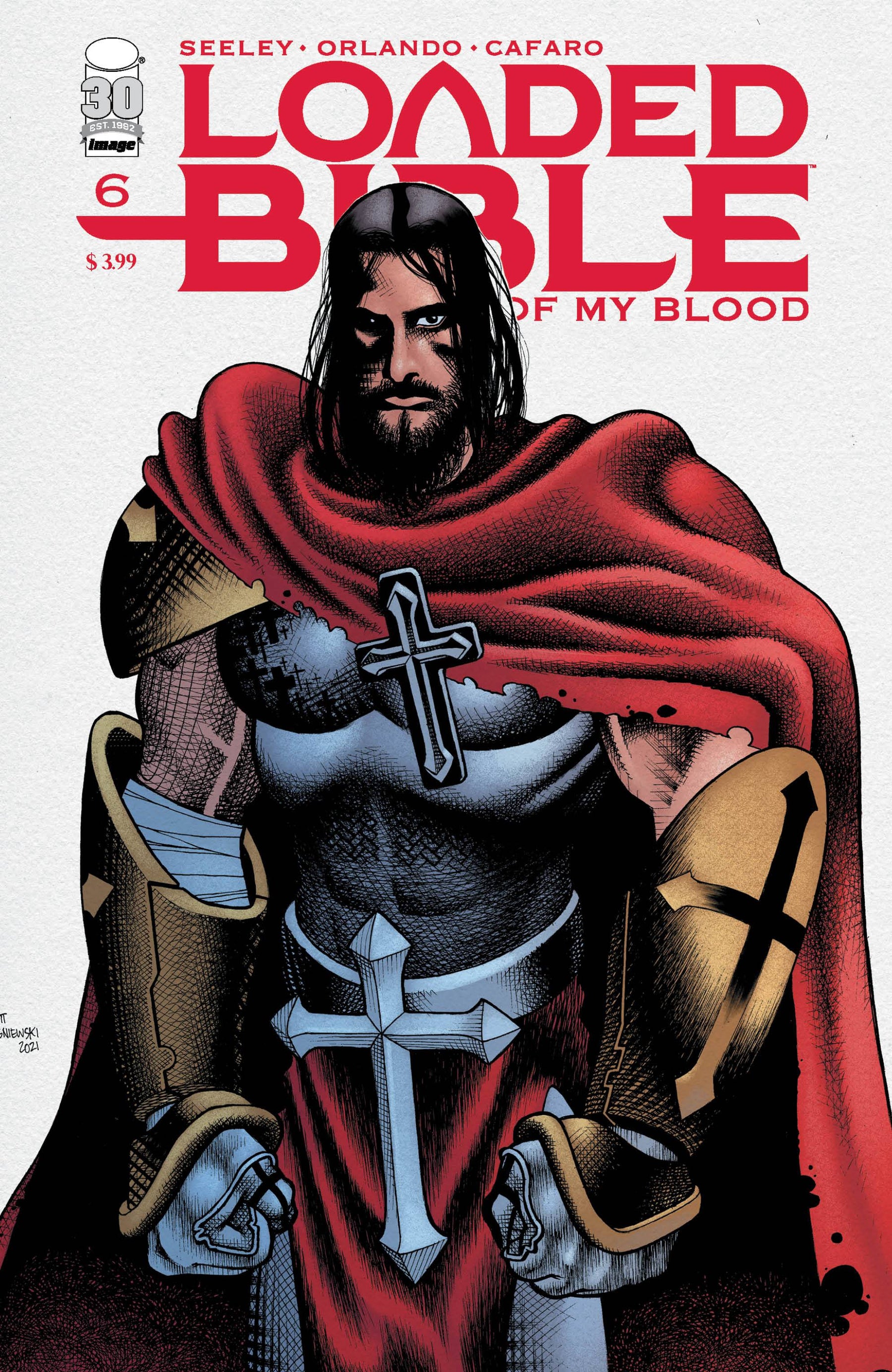 LOADED BIBLE BLOOD OF MY BLOOD #6 (OF 6) CVR D LESNIEWSKI (MR)