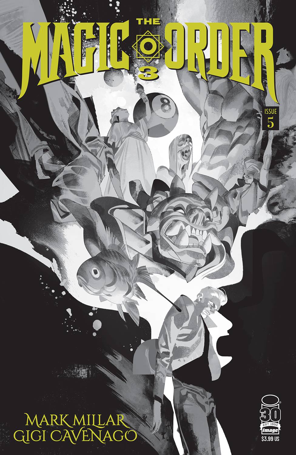 Image Comics Comic Books MAGIC ORDER 3 #5 (OF 6) CVR B CAVENAGO B&W (MR) 70985303478000521 SEP220293