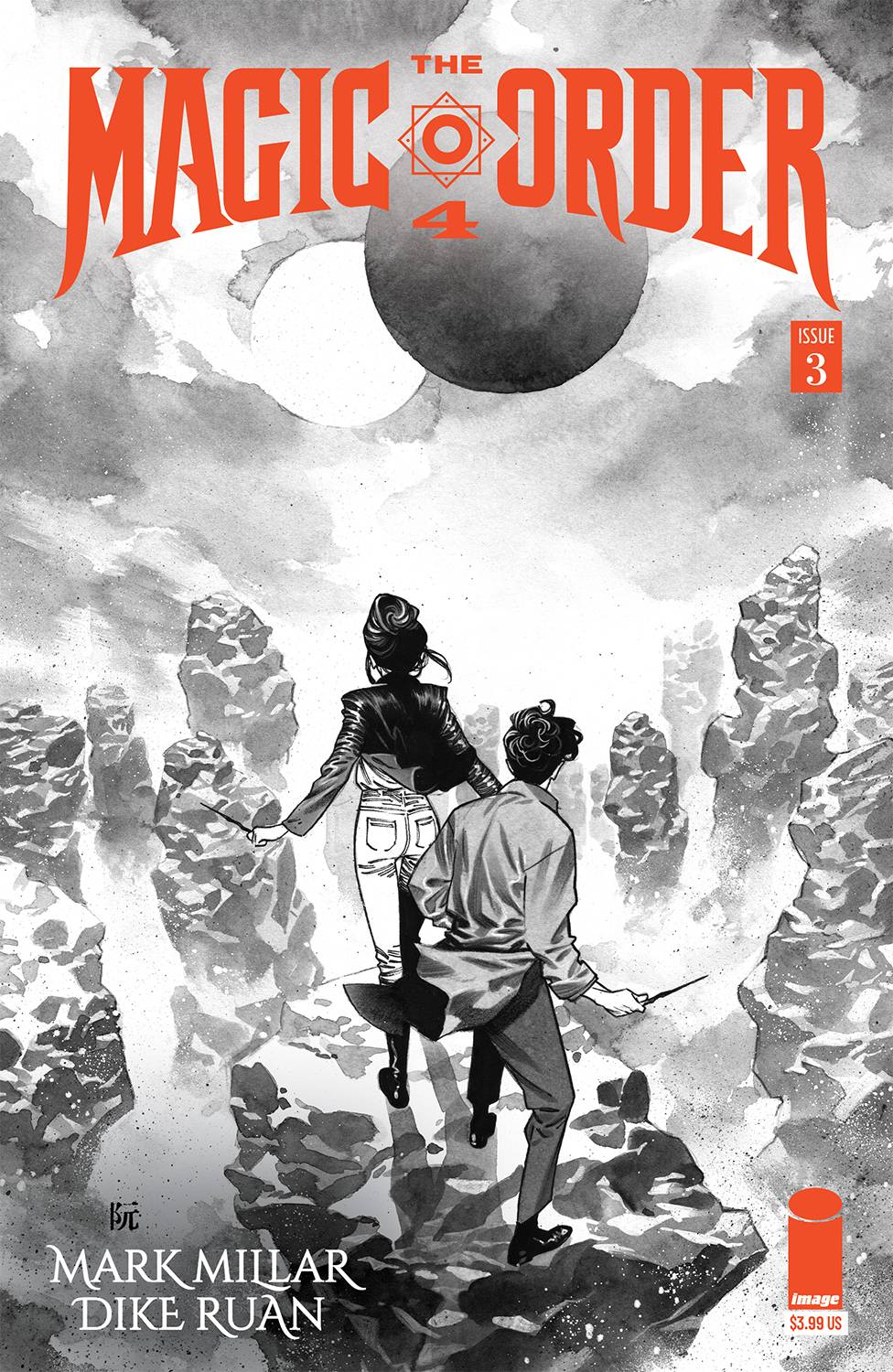 Image Comics Comic Books MAGIC ORDER 4 #3 (OF 6) CVR B RUAN B&W (MR) 70985303687600321 JAN230248