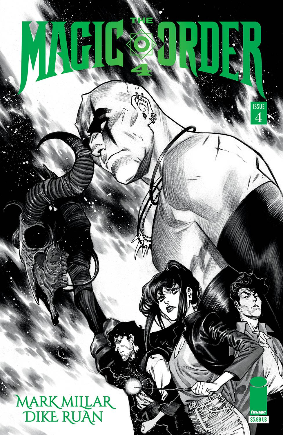 MAGIC ORDER 4 #4 (OF 6) CVR B RUAN B&W (MR)