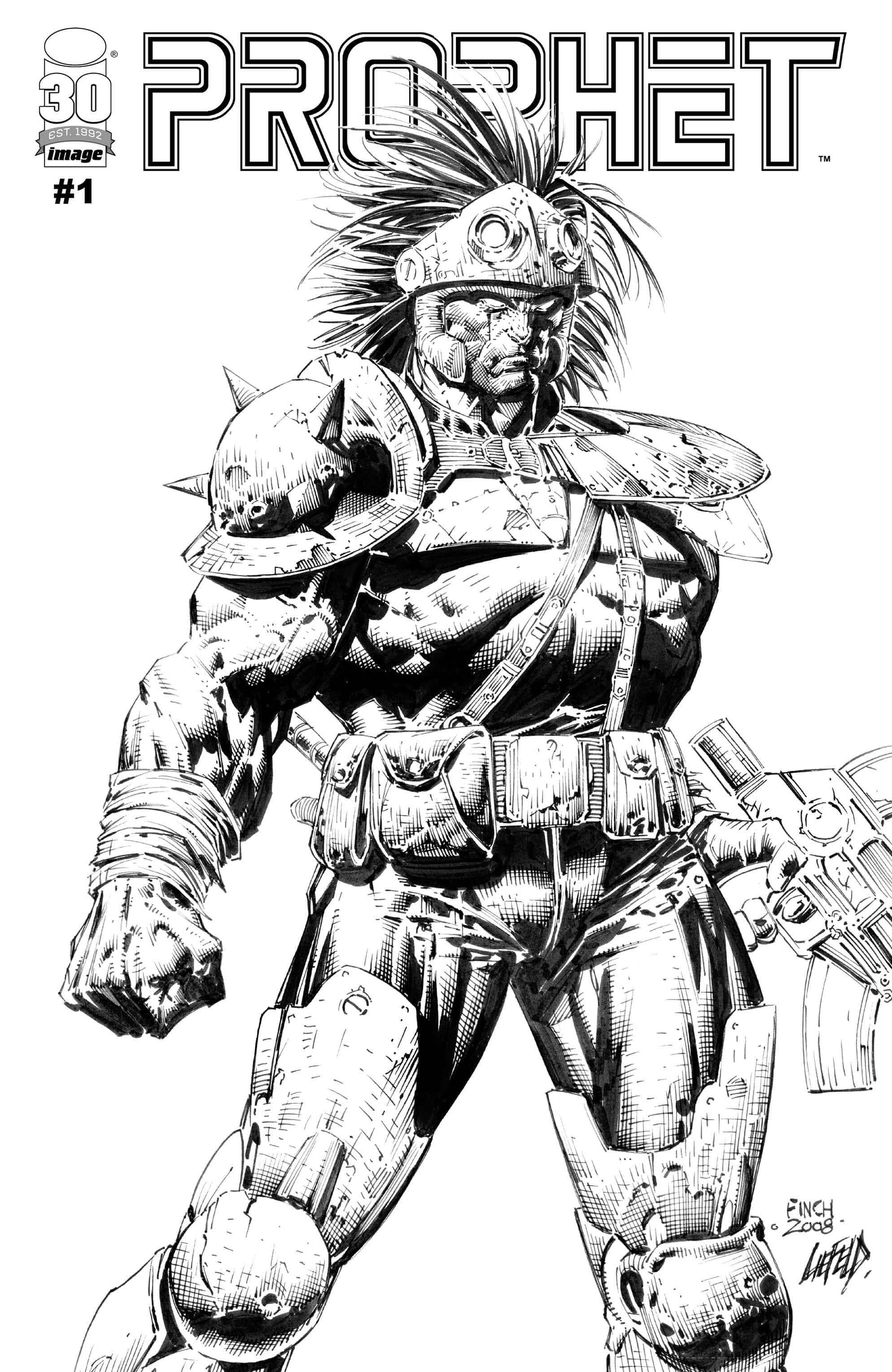 PROPHET #1 REMASTERED ED CVR H 1:25 INCV FINCH B&W