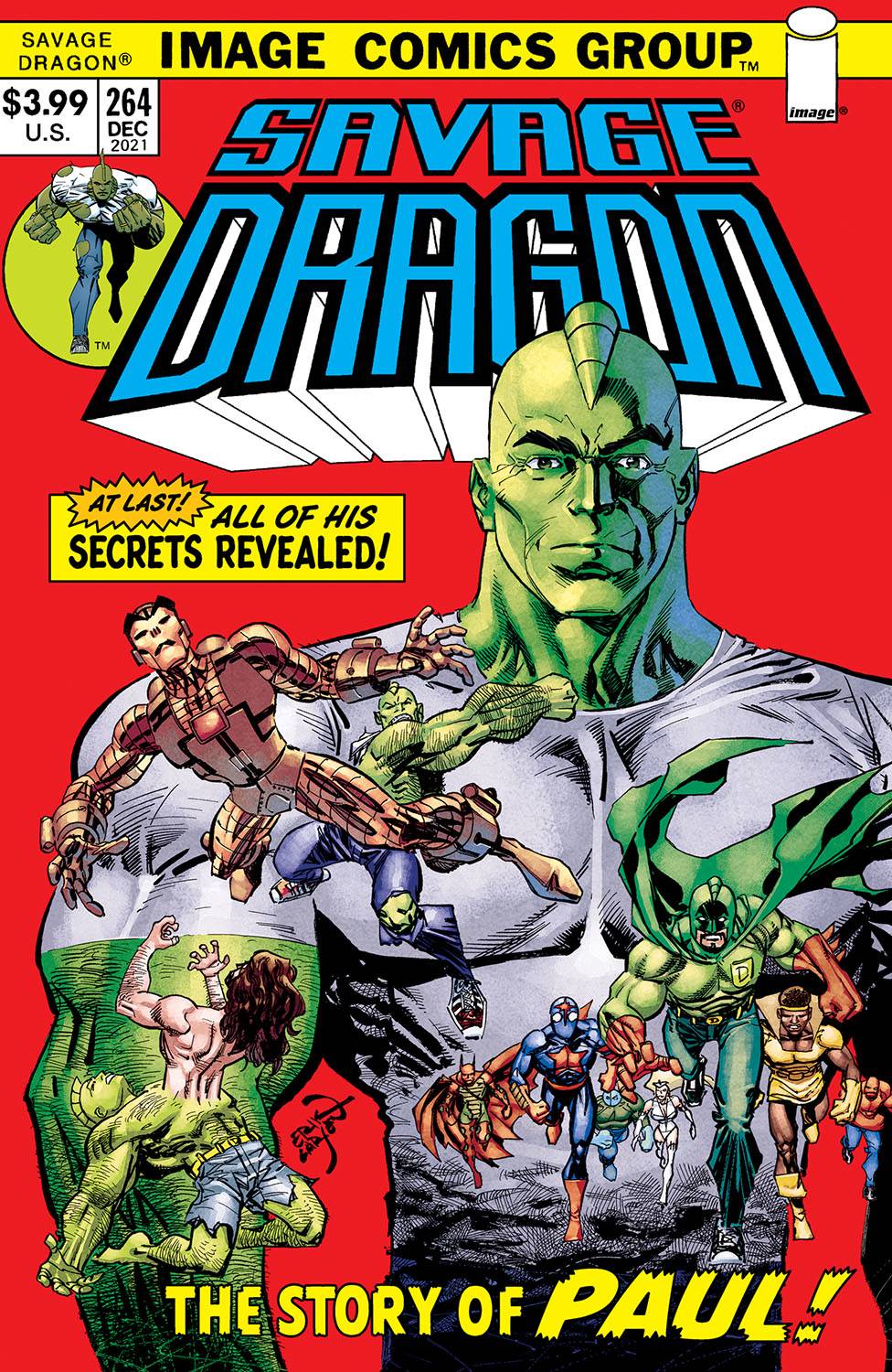Image Comics Comic Books SAVAGE DRAGON #264 CVR B RETRO 70S TRADE DRESS (MR) 70985305211126421 AUG220220