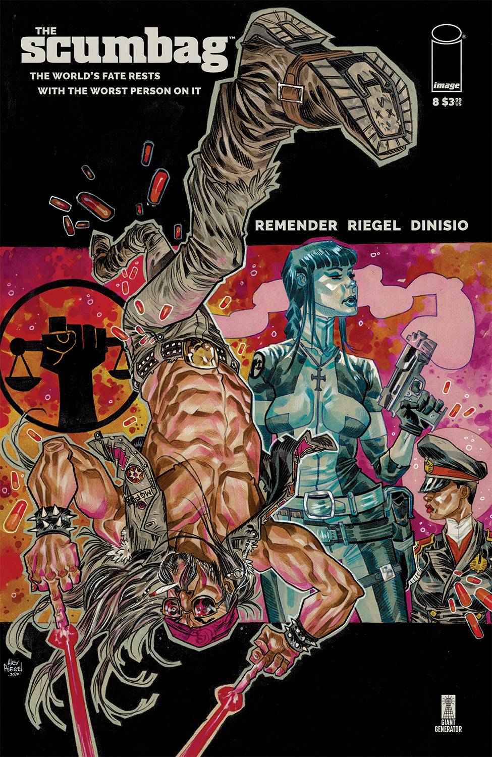 SCUMBAG #8 CVR A RIEGEL & DINISIO