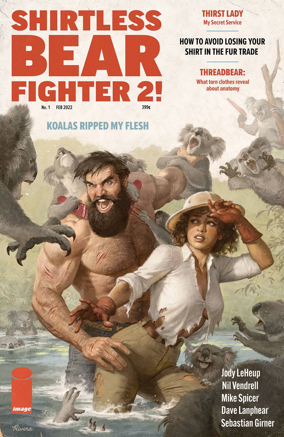 SHIRTLESS BEAR-FIGHTER 2 #1 (OF 7) CVR D 1:10 INCV RIVERA