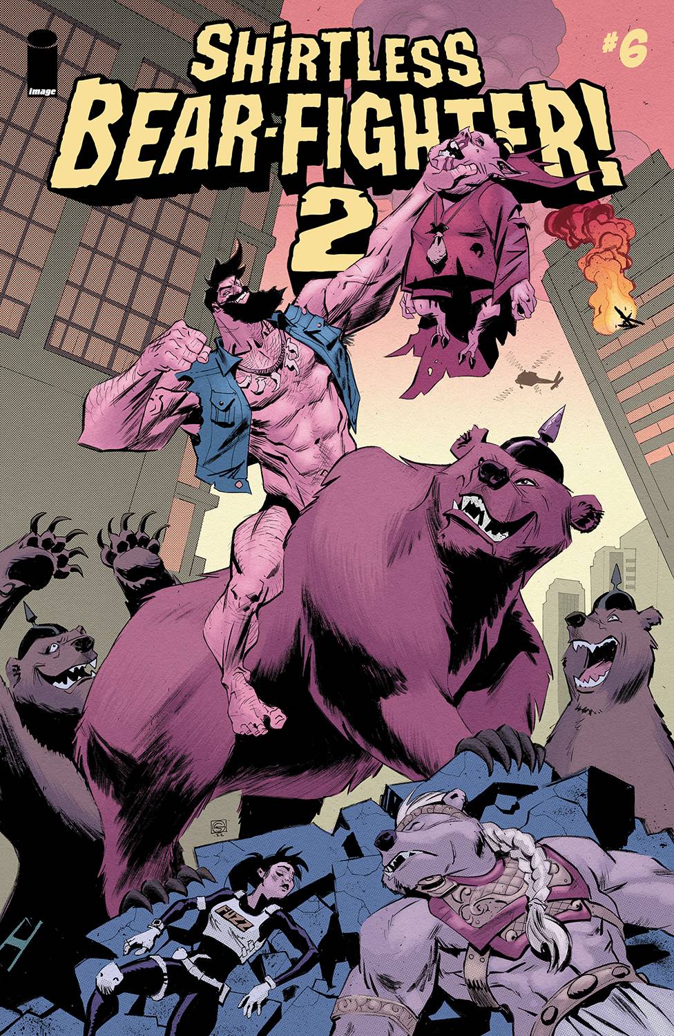 Image Comics Comic Books SHIRTLESS BEAR-FIGHTER 2 #6 (OF 7) CVR B GREEN 70985303534300621 NOV220278