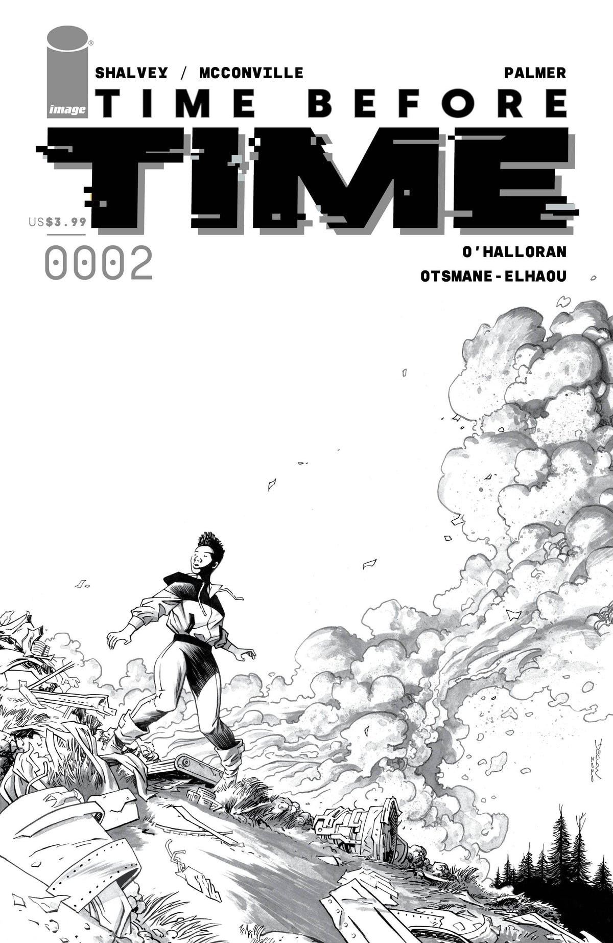 Image Comics Comic Books TIME BEFORE TIME #2 CVR D 10 COPY INCV SHALVEY B&W (MR) 70985303119200241 MAR218741