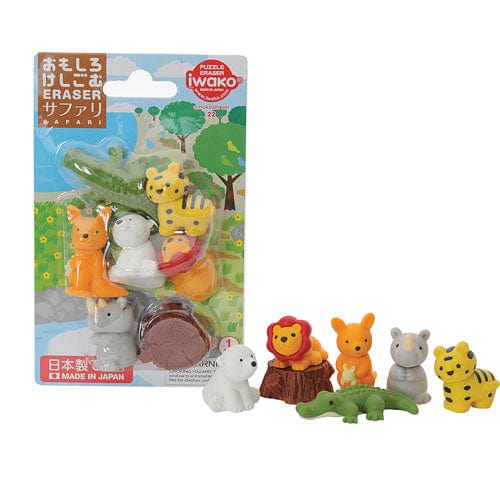 Iwako Home > Office Supplies Iwako: Erasers - Safari Set 4991685120120