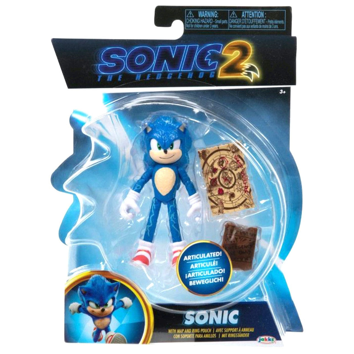 Jakks Pacific Toys > Action Figures > Other Action Figures Jakks Pacific: Sonic the Hedgehog 2 - Sonic 4" 192995414952