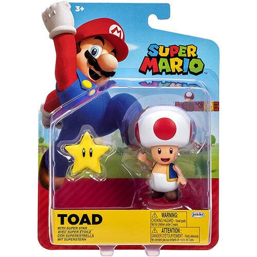 Jakks Pacific Toys > Action Figures > Other Action Figures Jakks: Super Mario - Toad 4" 192995408265