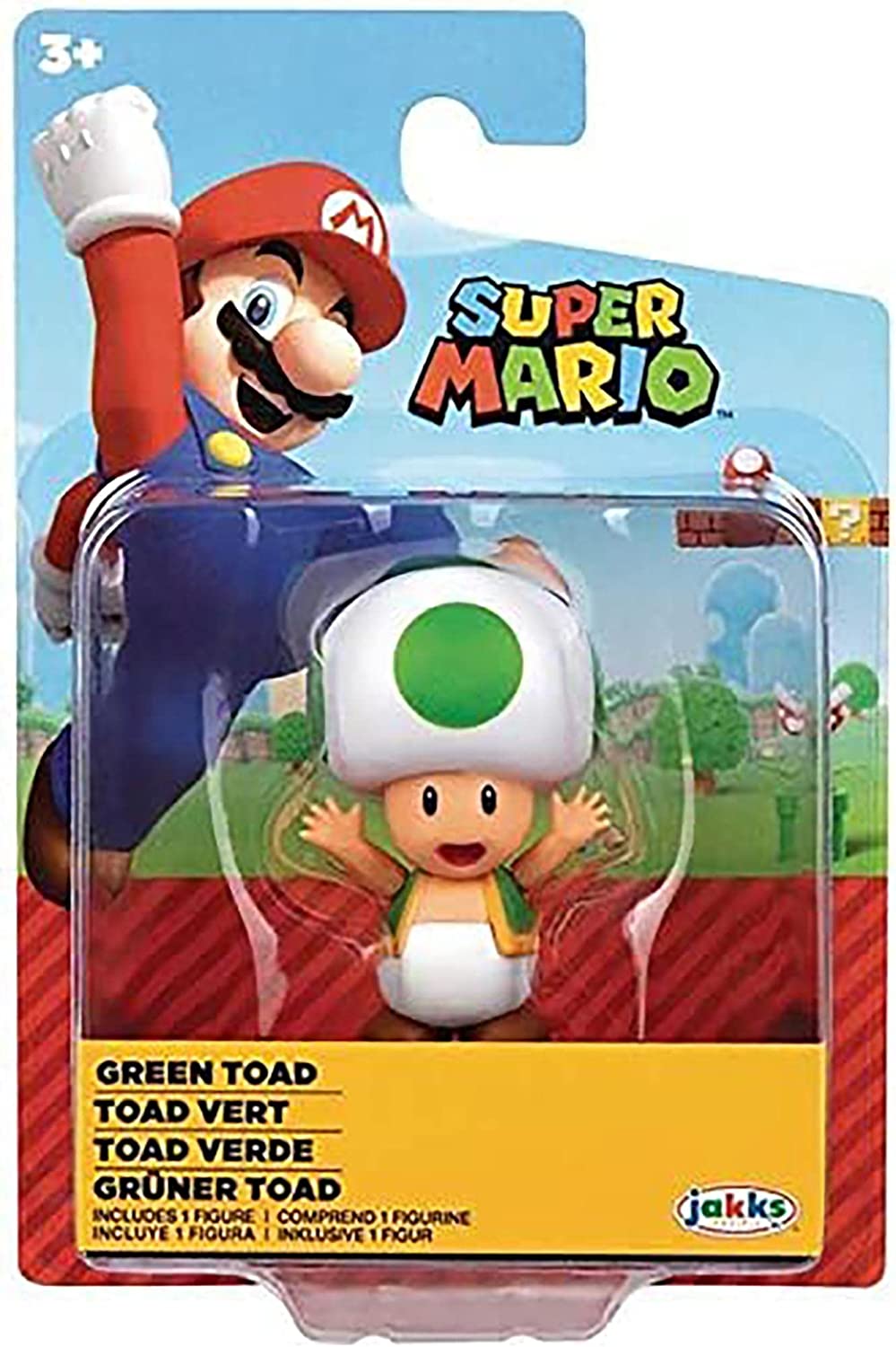 Jakks: Super Mario - Toad, Green 2.5" - Third Eye