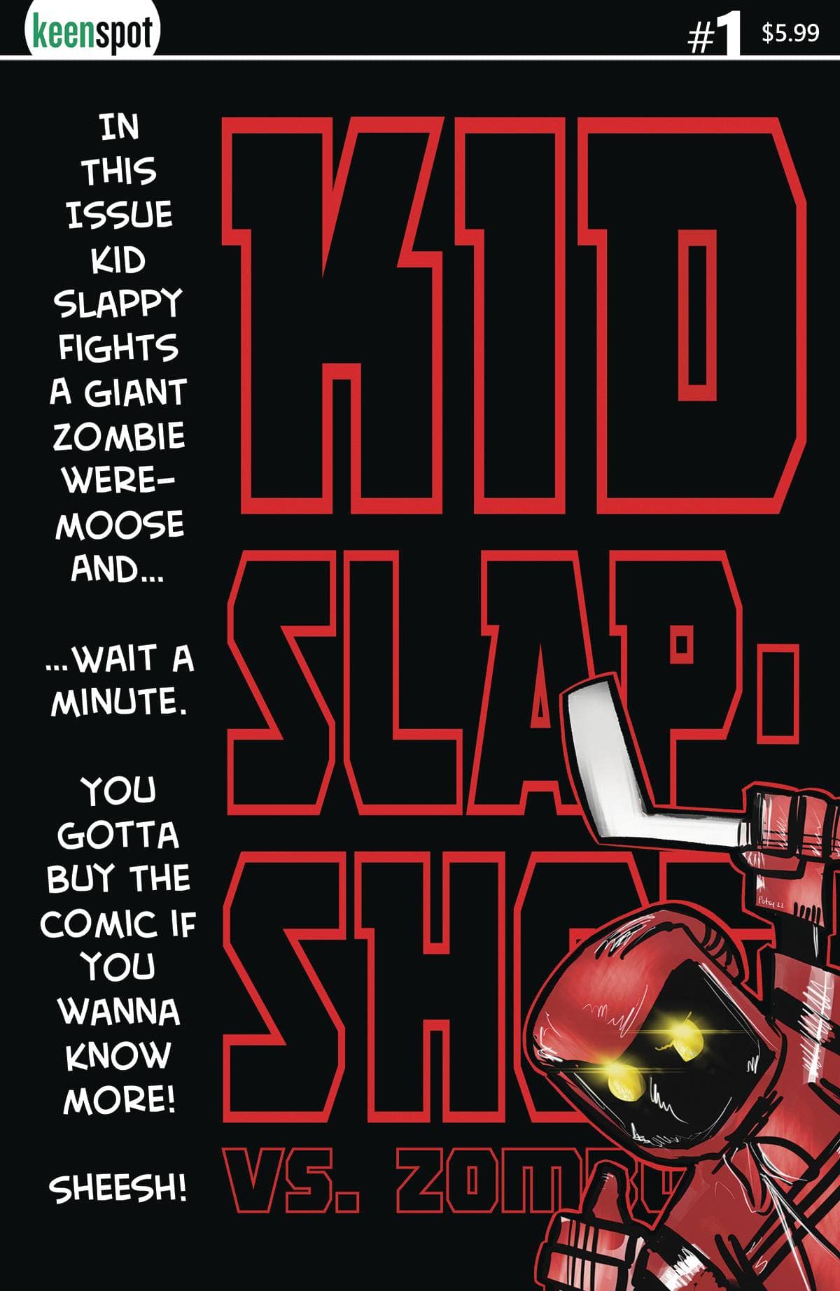 Keenspot Entertainment Comic Books KID SLAPSHOT VS ZOMBONI CVR D POTCHAK 70712974133200341 FEB231545