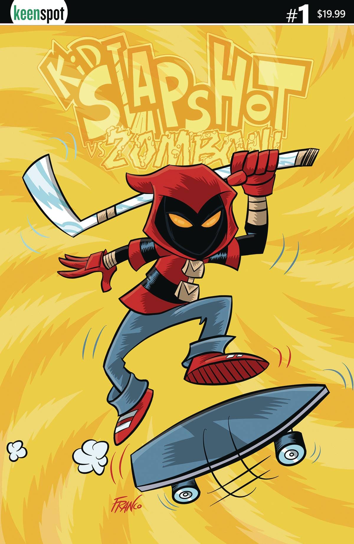 Keenspot Entertainment Comic Books KID SLAPSHOT VS ZOMBONI CVR E FRANCO HOLOFOIL 70712974133200351 FEB231546