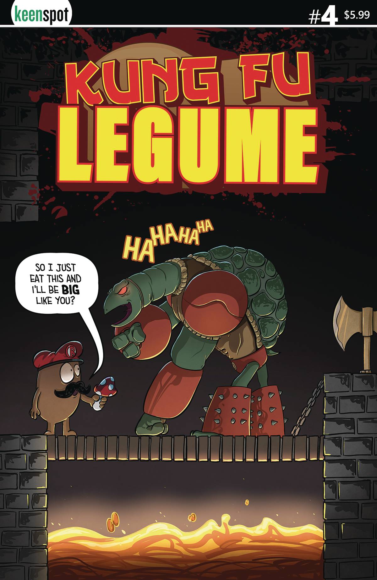 Keenspot Entertainment Comic Books KUNG FU LEGUME #4 CVR A MICHAEL ADAMS 70712974132500411 OCT221791