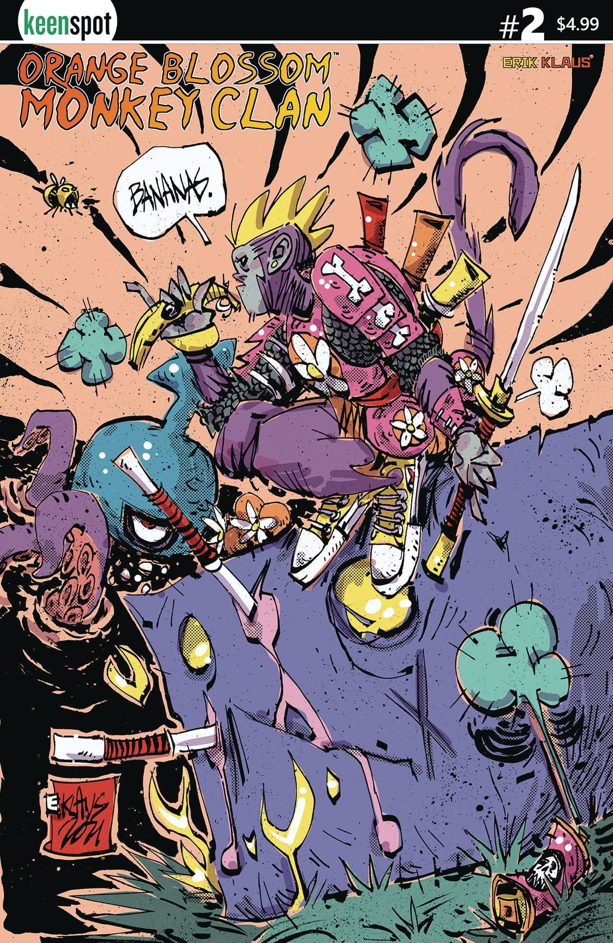 Keenspot Entertainment Comic Books ORANGE BLOSSOM MONKEY CLAN #2 CVR A KLAUS 70712974128800211 JAN221501