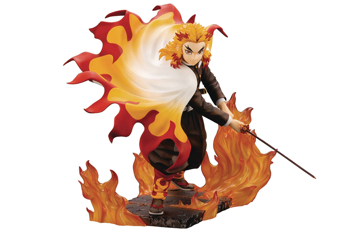 Kotobukiya Toys DEMON SLAYER KIMETSU KYOJURO RENGOKU ARTFX J STATUE 190526031517 APR218111