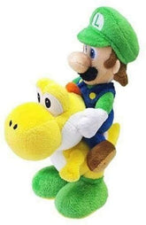 Little Buddy Toys > Plushies Little Buddy: Super Mario - Luigi Riding Yoshi 819996012559