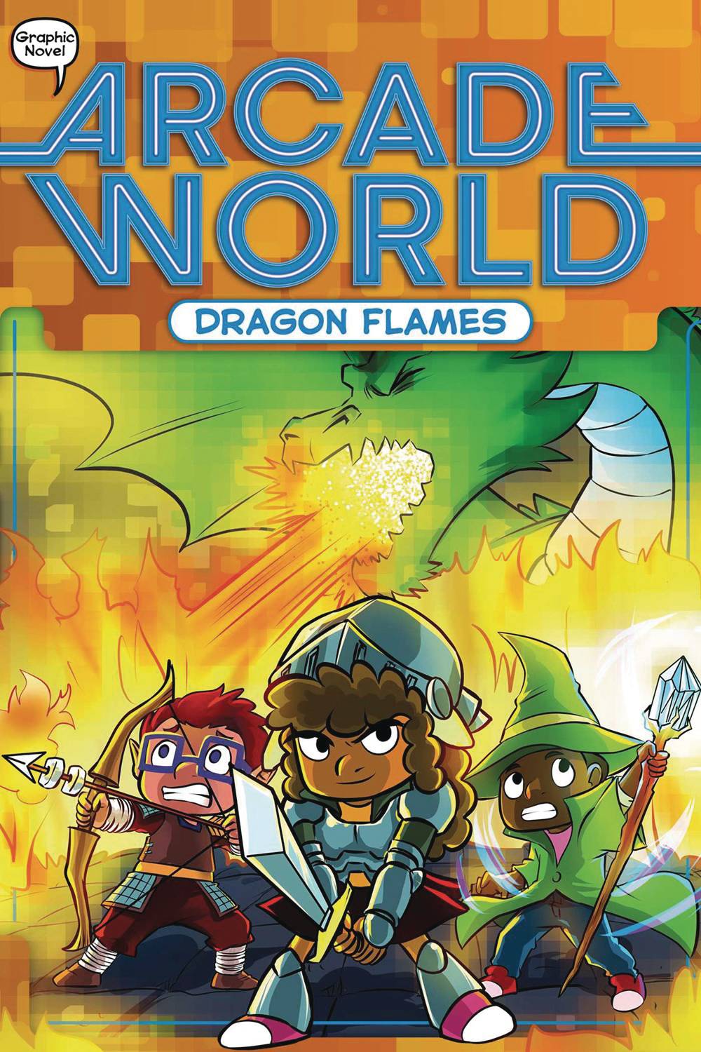 LITTLE SIMON Graphic Novel Arcade World GN Chapterbook Vol 06 Dragon Flames 9781665904766 DEC221496