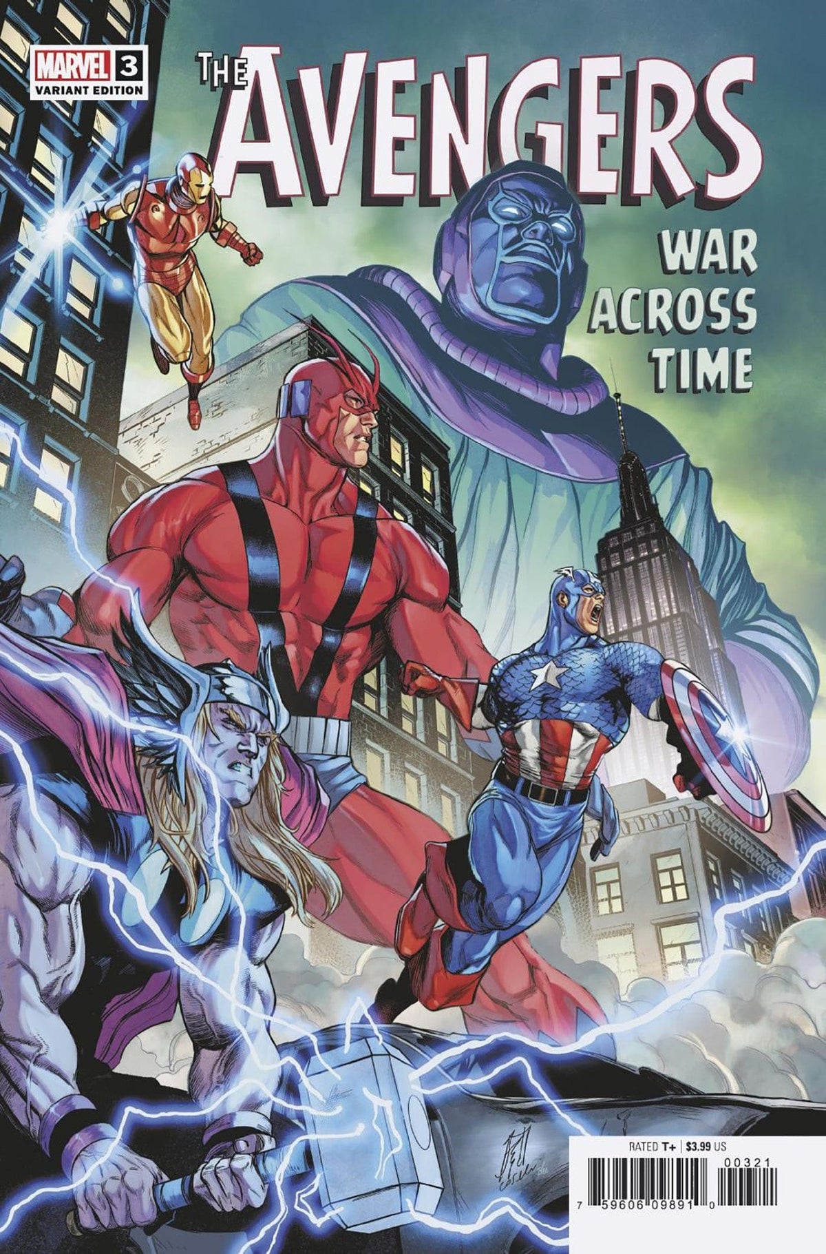 AVENGERS WAR ACROSS TIME #3 CASELLI VAR - Third Eye