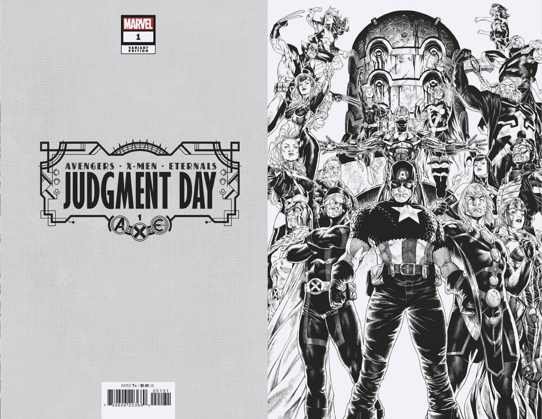 AXE JUDGMENT DAY #1 (OF 6) 1:100 INCV BROOKS VIRGIN VAR