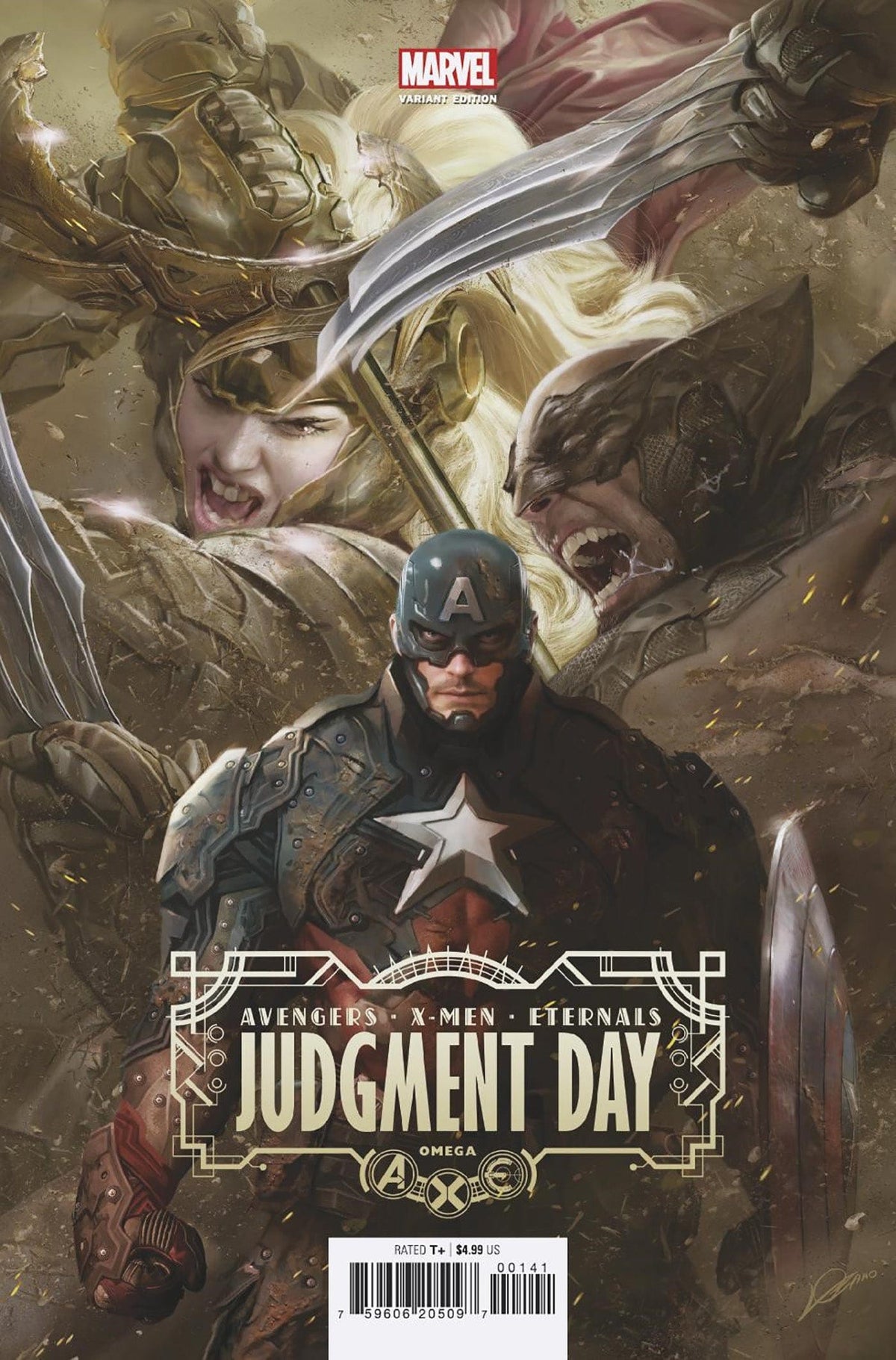 Marvel Comic Books AXE JUDGMENT DAY OMEGA #1 LOZANO VAR 75960620509700141 SEP220889