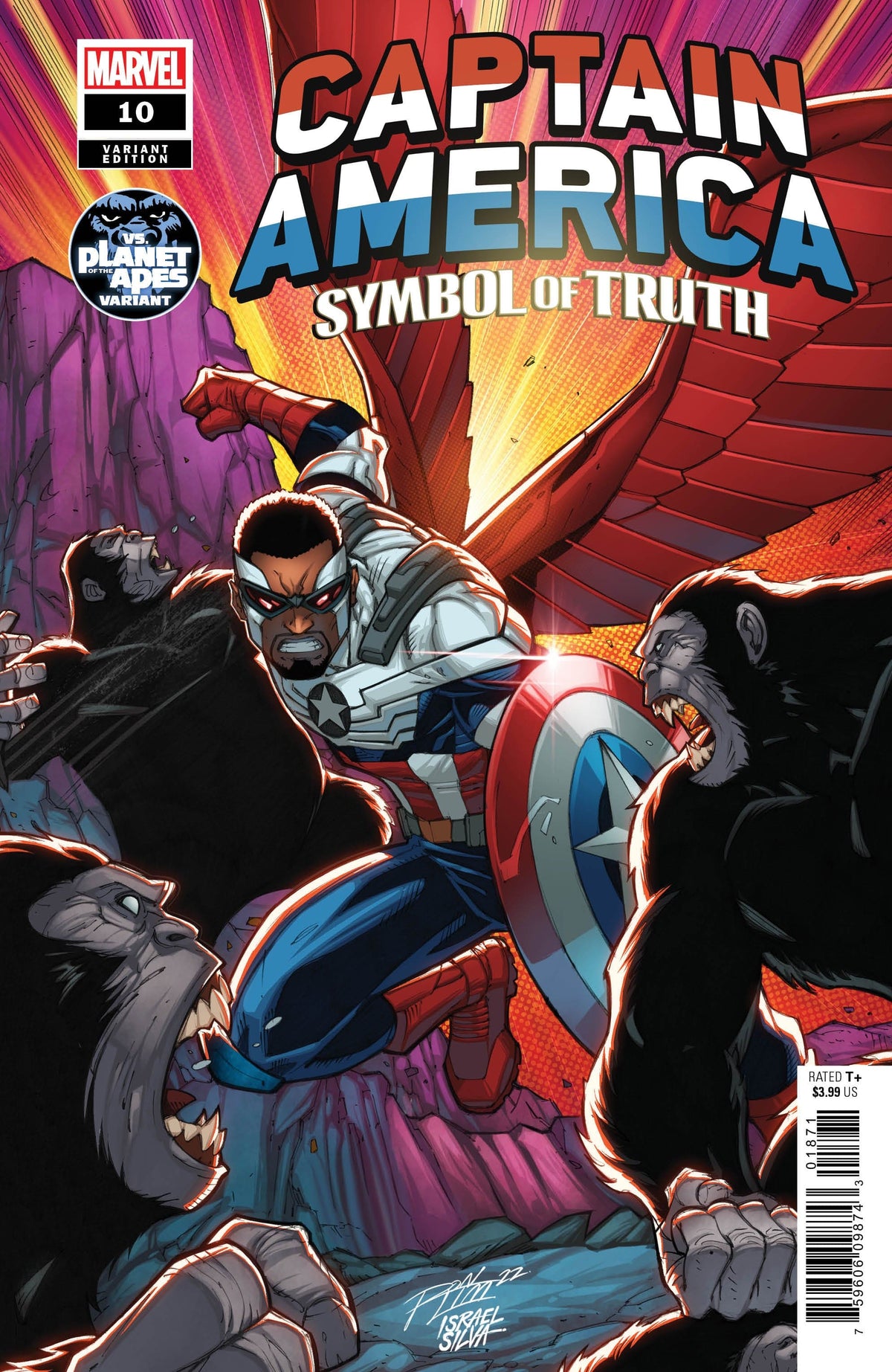 CAPTAIN AMERICA SYMBOL OF TRUTH #10 RON LIM PLANET OF THE APES VAR - Third Eye