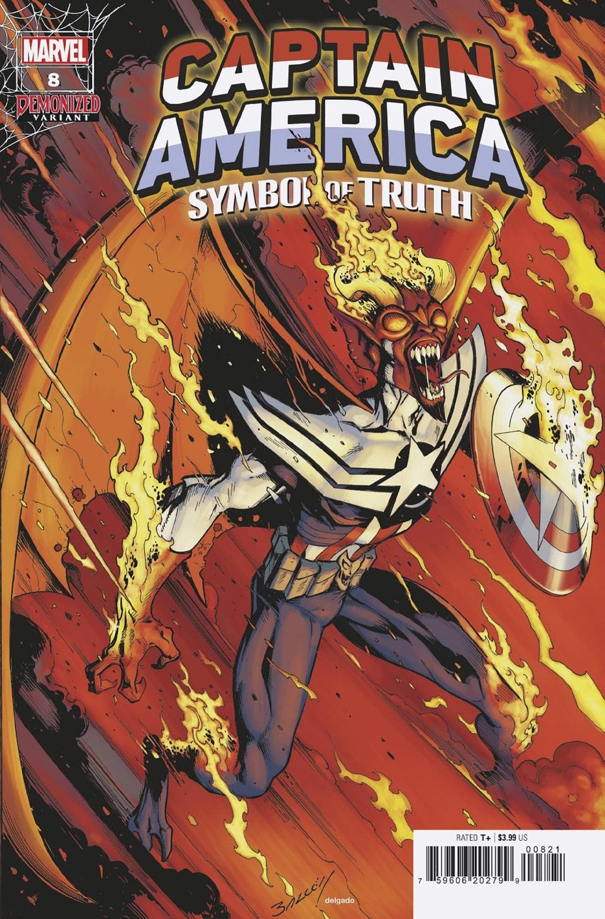 CAPTAIN AMERICA SYMBOL OF TRUTH #8 DEMONIZED VAR - Third Eye