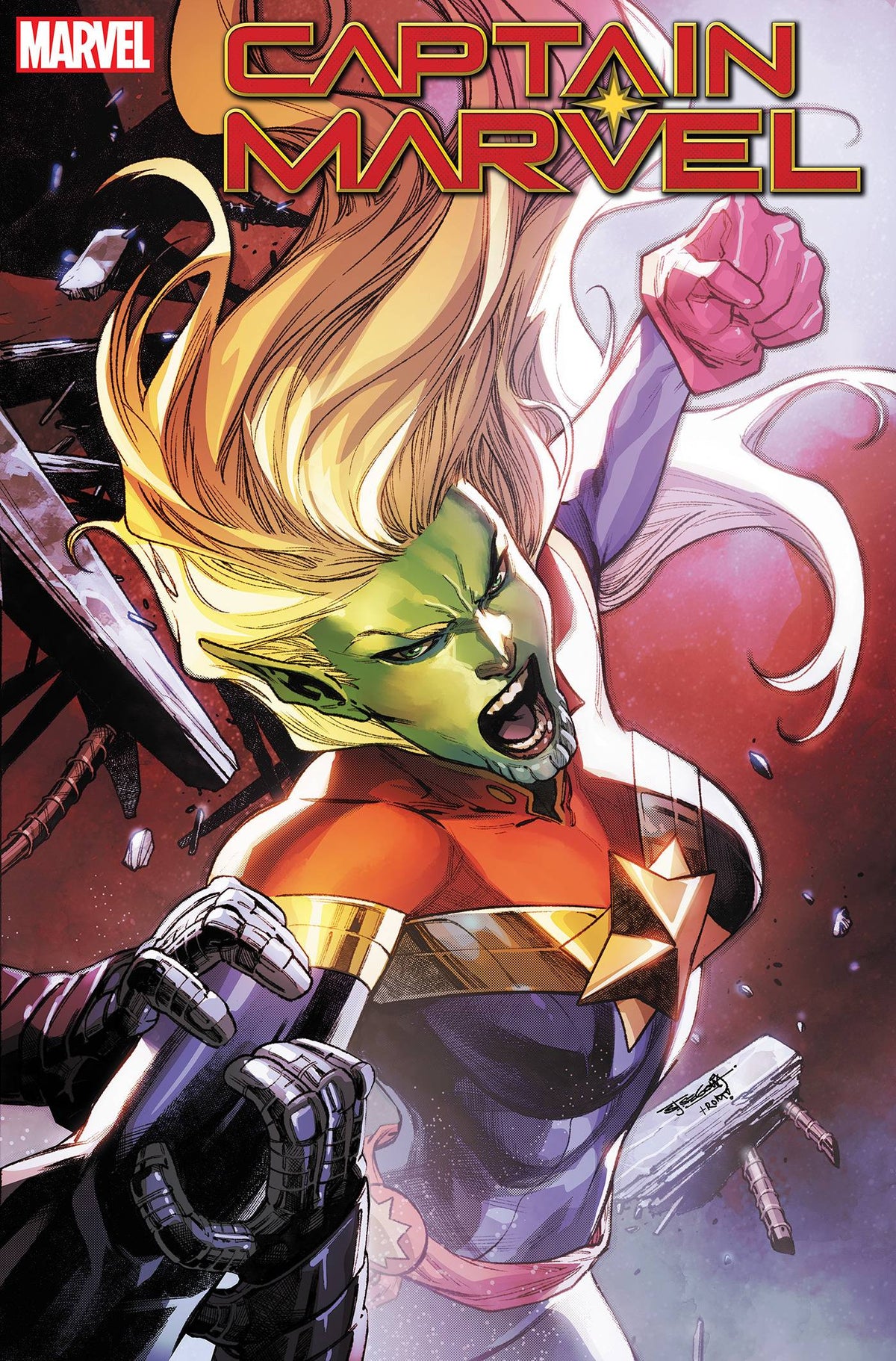 CAPTAIN MARVEL #38 SEGOVIA SKRULL VAR - Third Eye