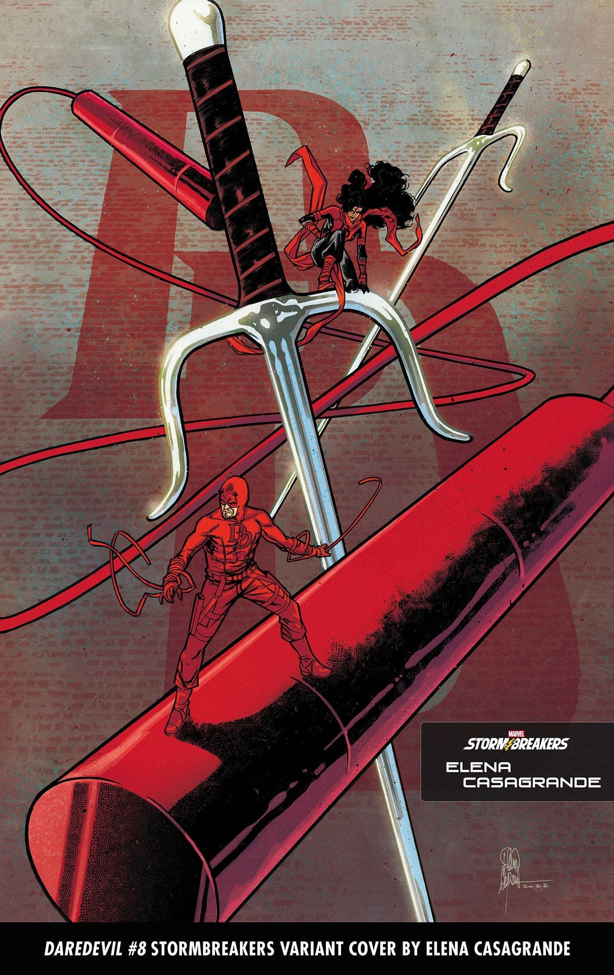 DAREDEVIL #8 CASAGRANDE STORMBREAKERS VAR - Third Eye