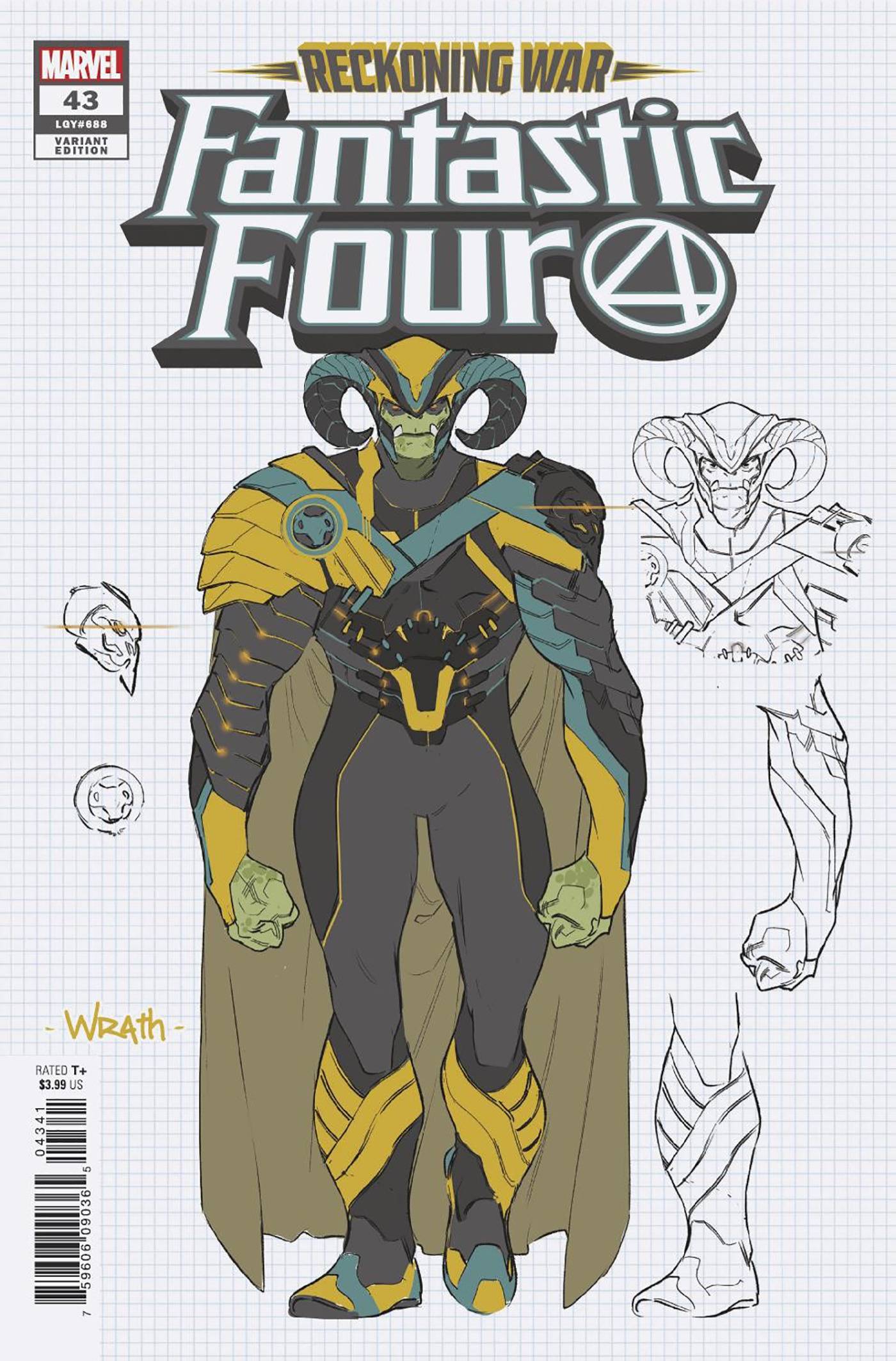 FANTASTIC FOUR #43 SILVA CONCEPT ART VAR