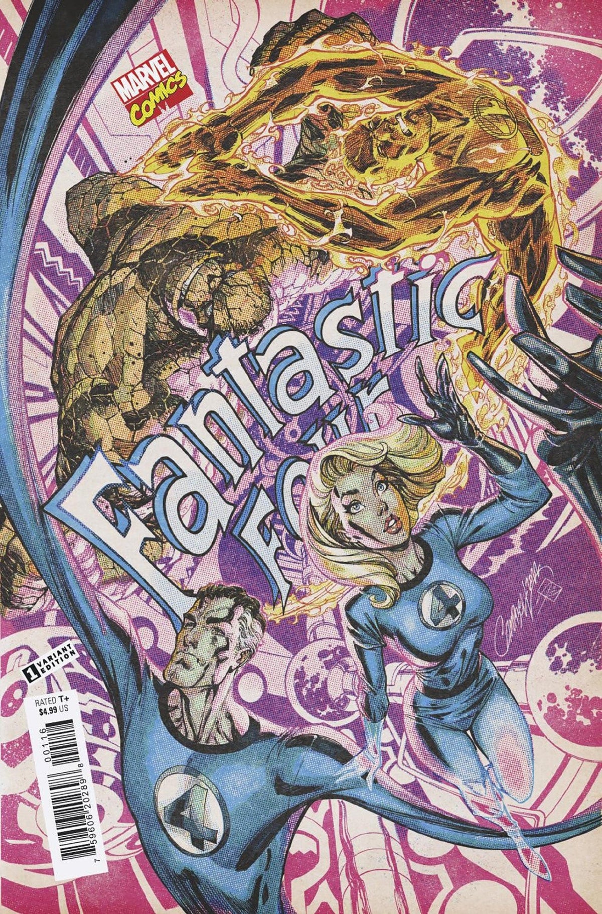 FANTASTIC FOUR #1 1:200  INCV JS CAMPBELL RETRO ANNIV VAR - Third Eye