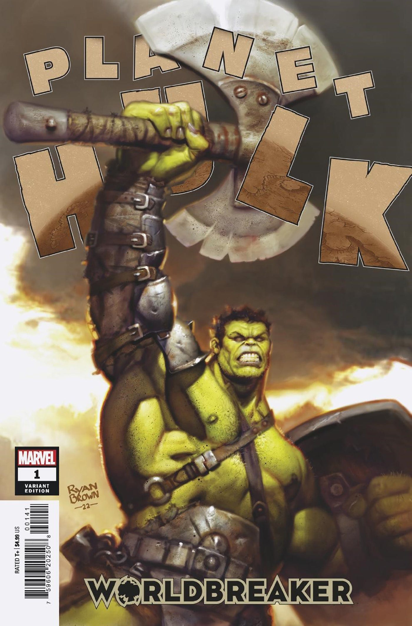 PLANET HULK WORLDBREAKER #1 (OF 5) 1:50  INCV BROWN VAR