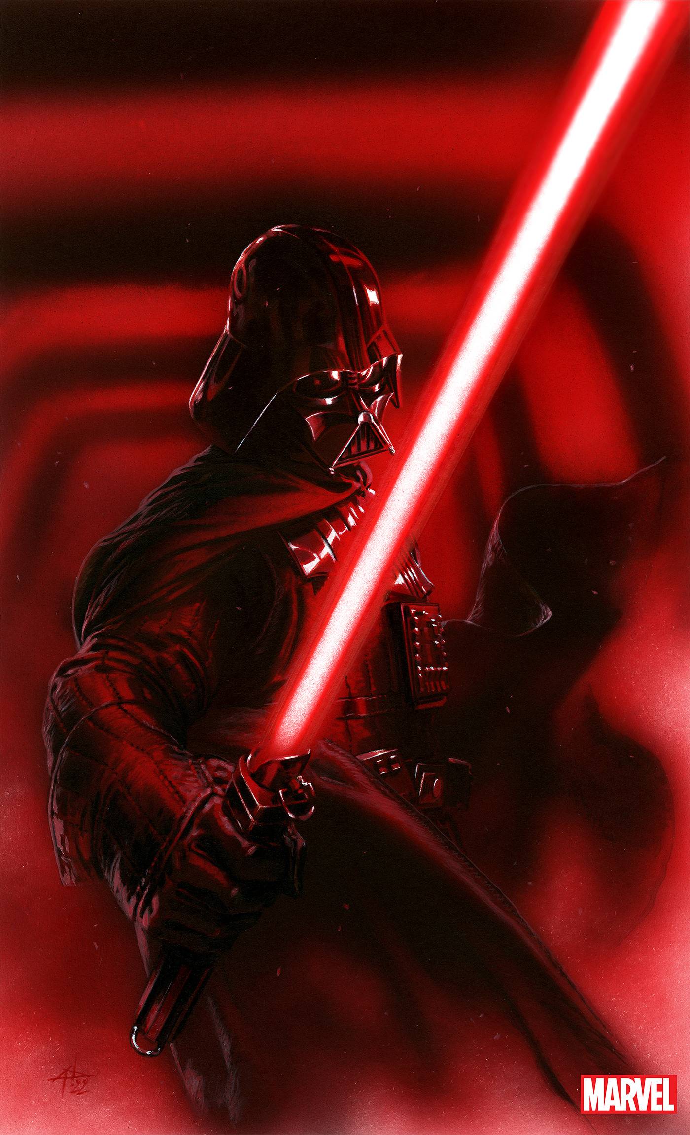 STAR WARS DARTH VADER BLACK WHITE AND RED #1 1:100 INCV D