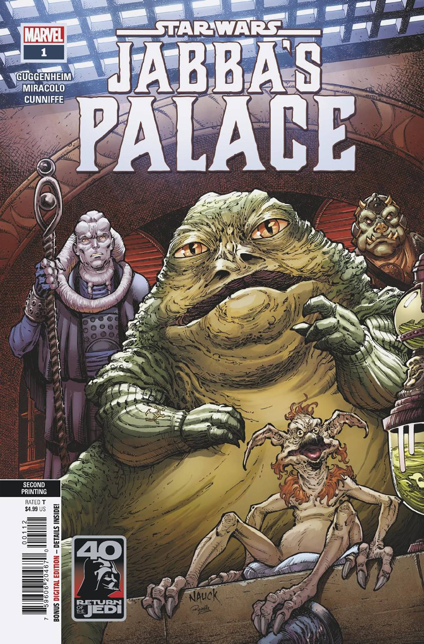 STAR WARS RETURN OF JEDI JABBAS PALACE #1 2ND PRINTING NAUCK VAR