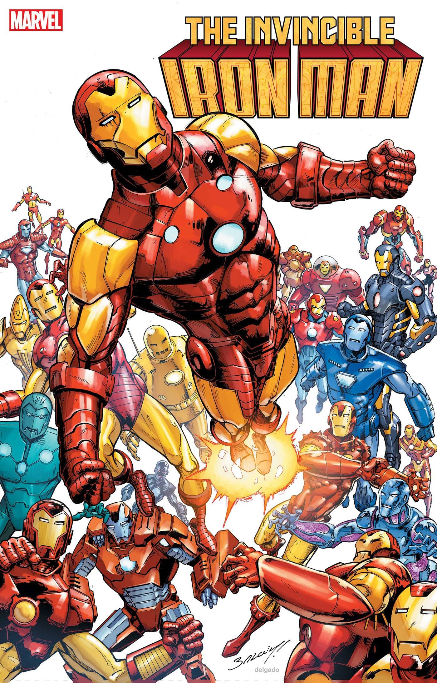 INVINCIBLE IRON MAN #1 2ND PTG BAGLEY VAR