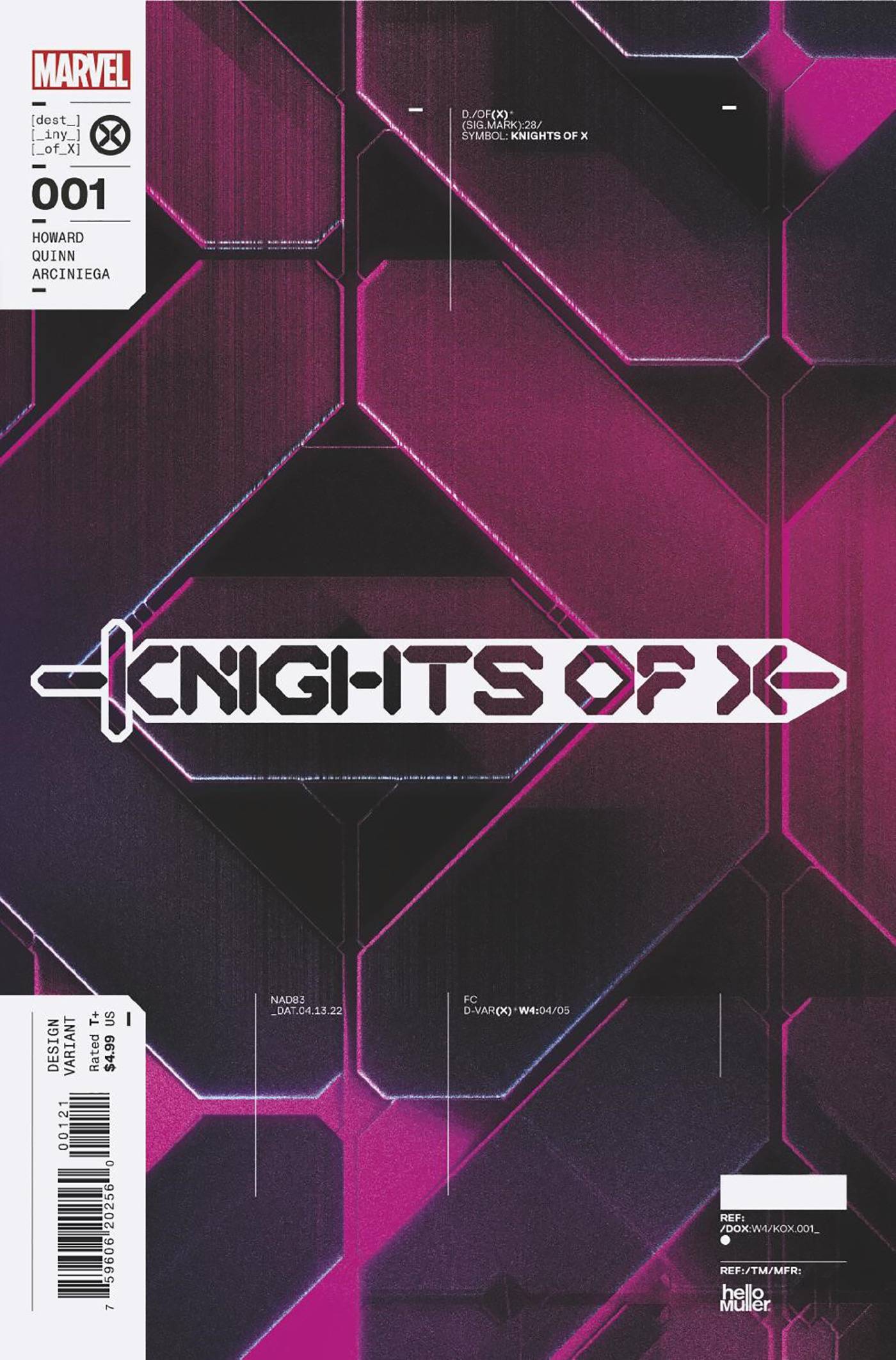 KNIGHTS OF X #1 1:10 MULLER DESIGN VAR