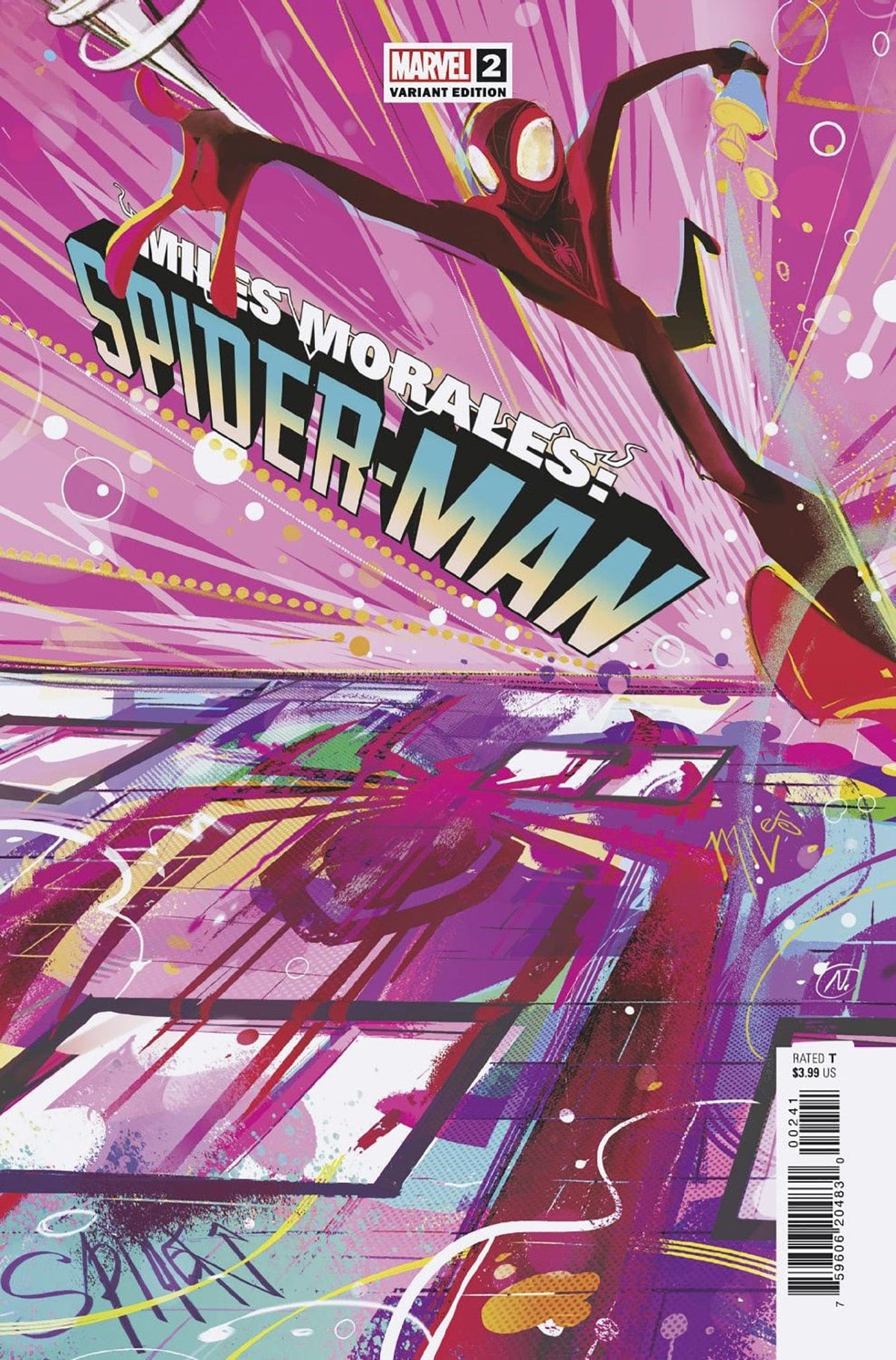 Marvel Comic Books MILES MORALES SPIDER-MAN #2 GRAFFITI VAR 75960620483000241 OCT221120