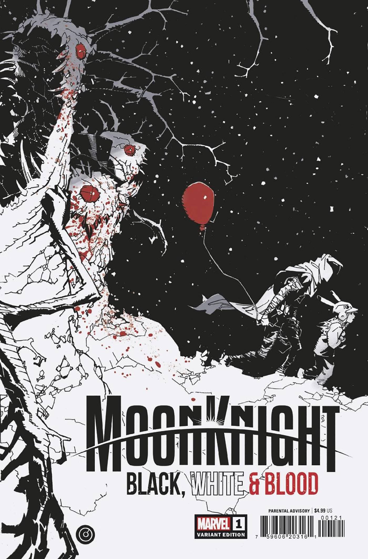 MOON KNIGHT BLACK WHITE BLOOD #1 (OF 4) SAKAI VAR