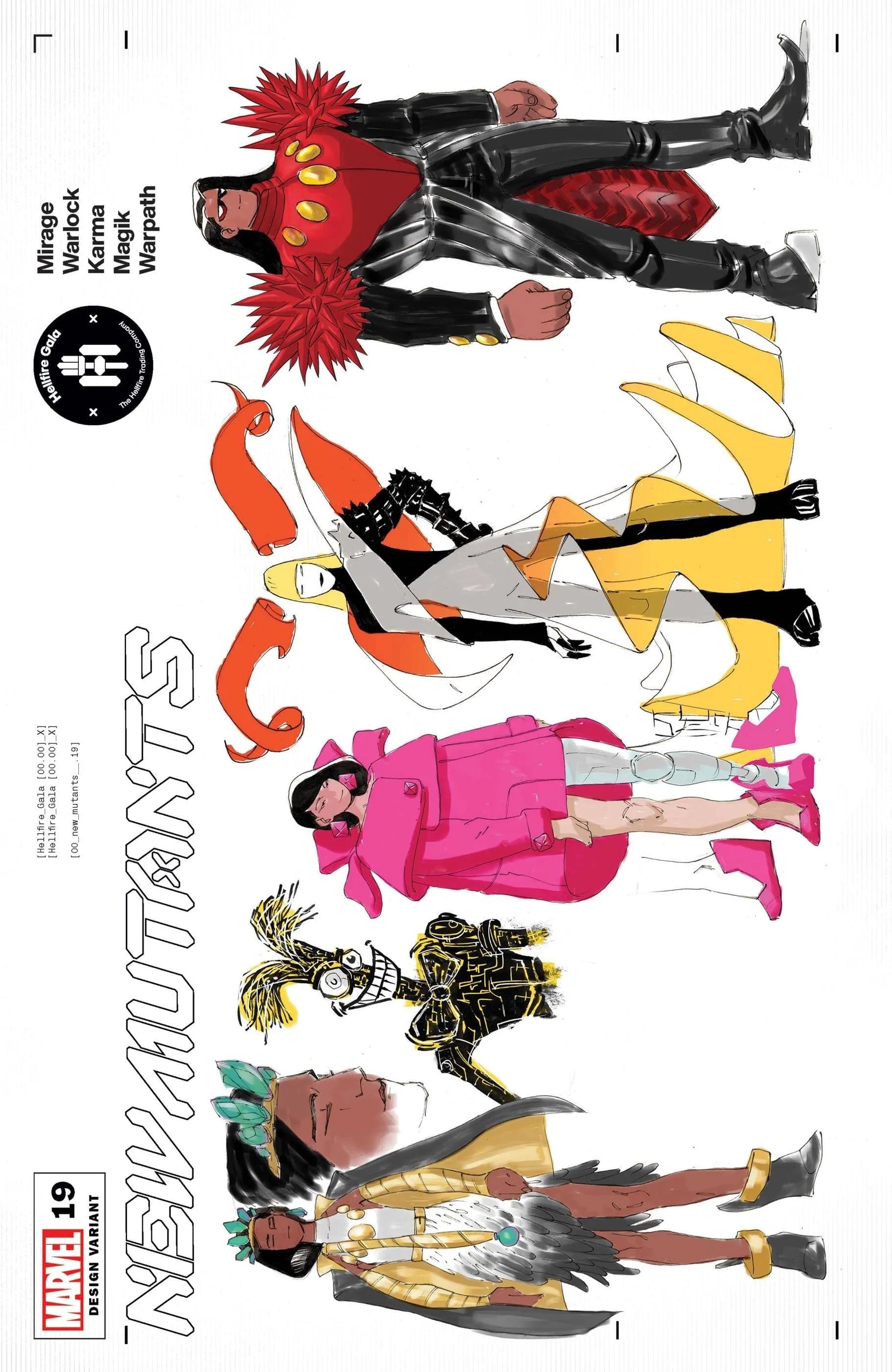 Blogspot Mutant Character Design NEW MUTANTS #19 LINS CHARACTER DESIGN VAR GALA