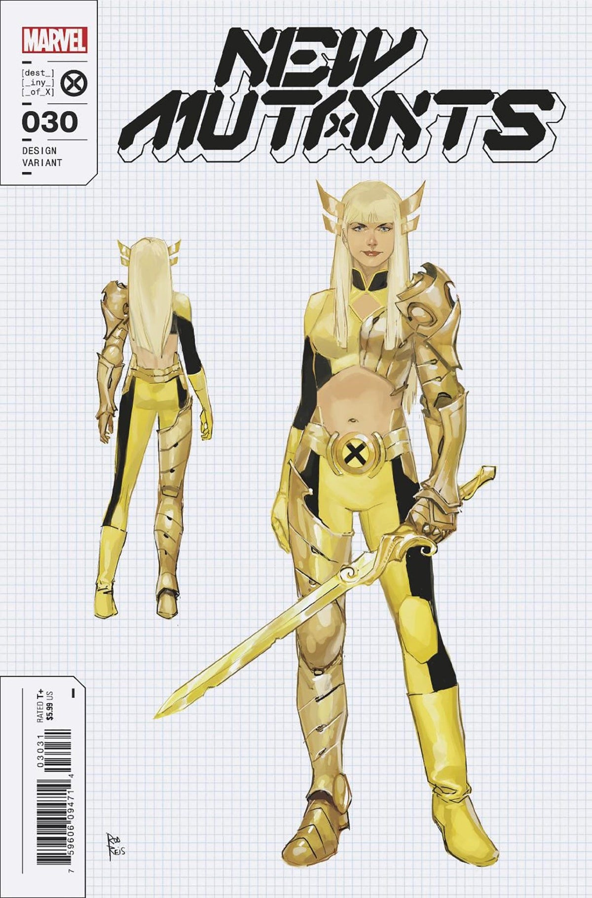 NEW MUTANTS #30 1:10 INCV REIS DESIGN VAR - Third Eye