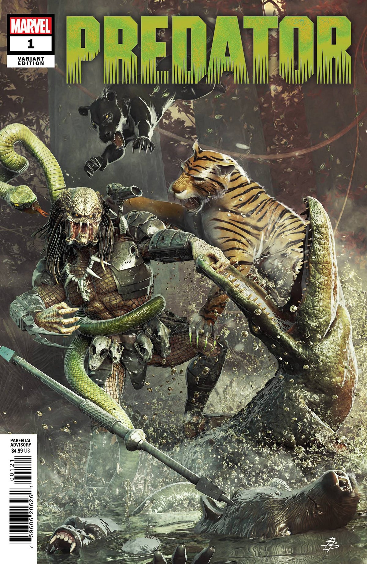 Marvel Comic Books PREDATOR #1 2ND PTG BJORN BARENDS VAR 75960620626100112 FEB238015