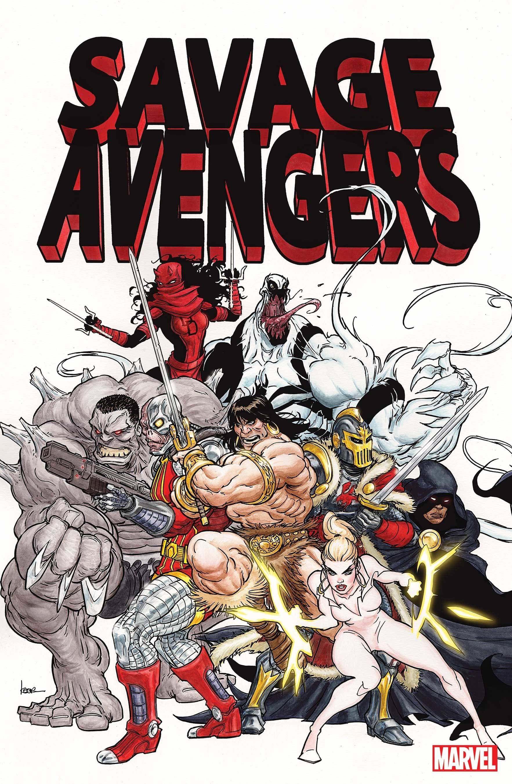 SAVAGE AVENGERS #1 1:50 INCV ANDREWS VAR