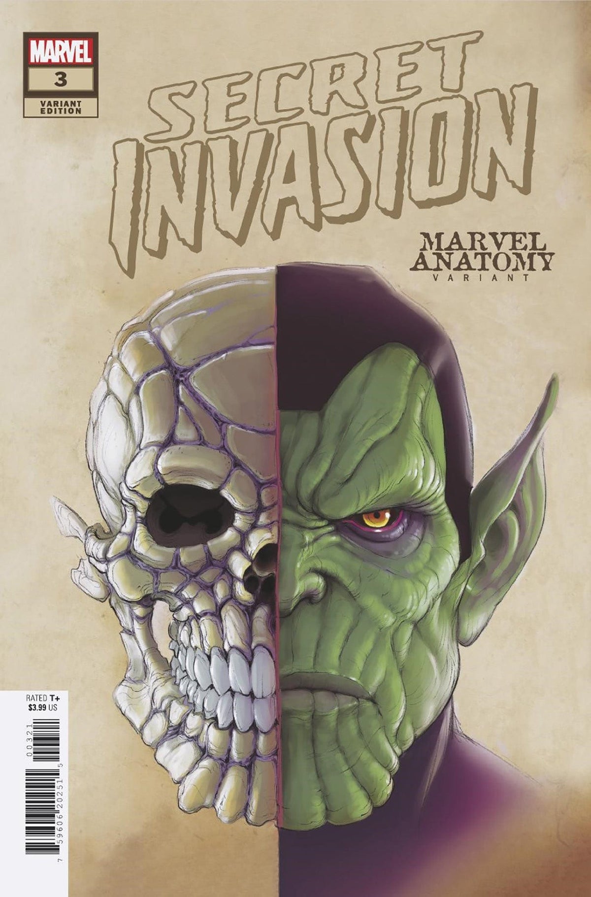 SECRET INVASION #3 (OF 5) MARVEL ANATOMY VAR - Third Eye